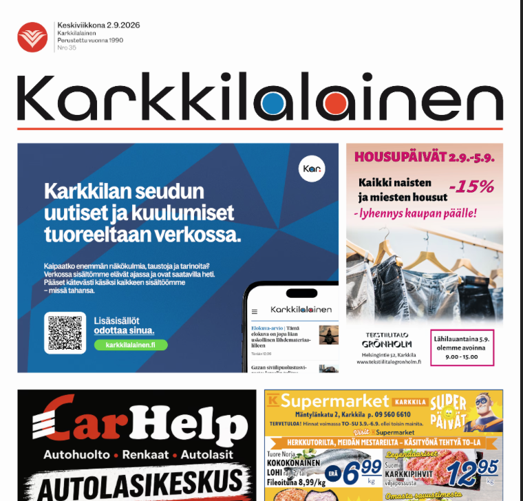 etusivu mainos Karkkilalainen